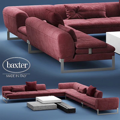 Диван BAXTER VIKTOR Corner sectional leather sofa — Вид 1