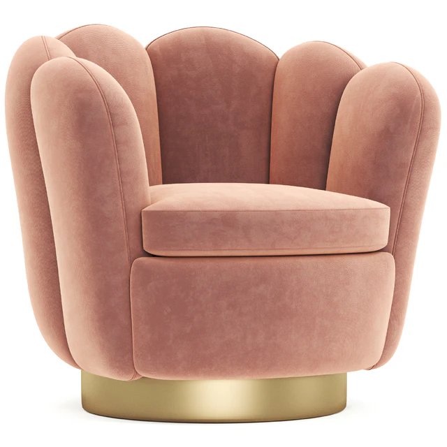Swivel armchair Mirage Savona Nude — Descargar