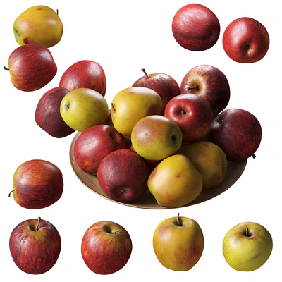 Apples Gala. 4 models — Ver 1