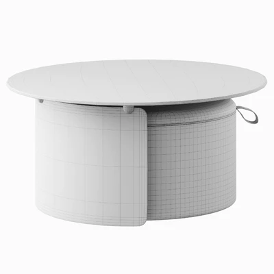 Set: coffee table and pouf, Dogli from LA REDOUTE INTERIEURS — Ver 4