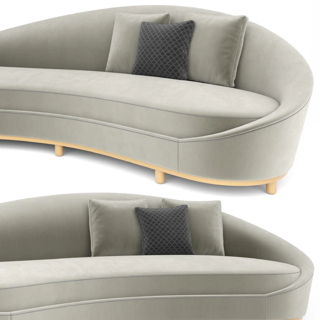 Curve Cream Sofa — Скачать