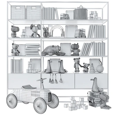 Bookcase with toys and books. — Ver 4