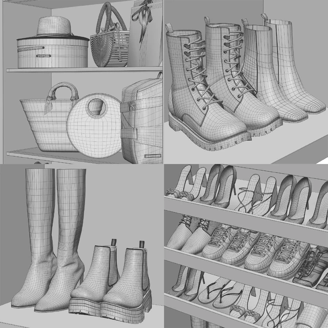 Shoe cabinet with filling for hallway and wardrobe — Descargar