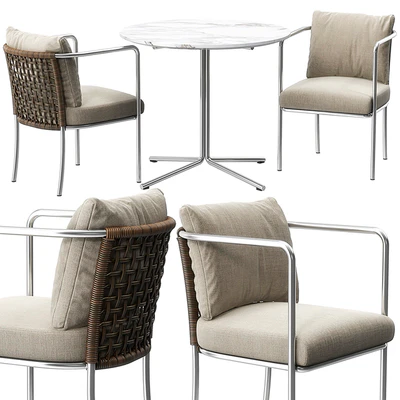 Mini Cafe chair Jelly table by Living Divani — Ver 1