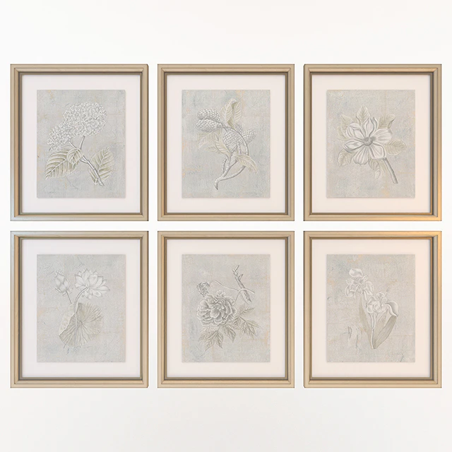 Charlotte Morgan Silver Leaf Fresco Flowers — Descargar