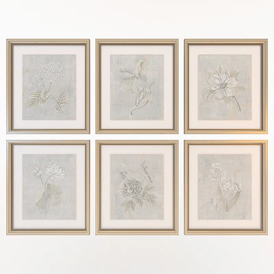 Charlotte Morgan Silver Leaf Fresco Flowers — Ver 1