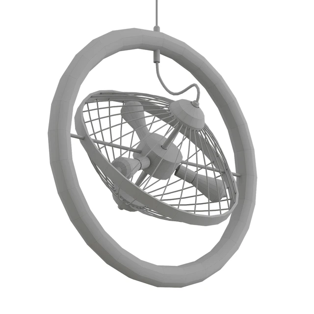 Circle Cage with Fan Design — Descargar