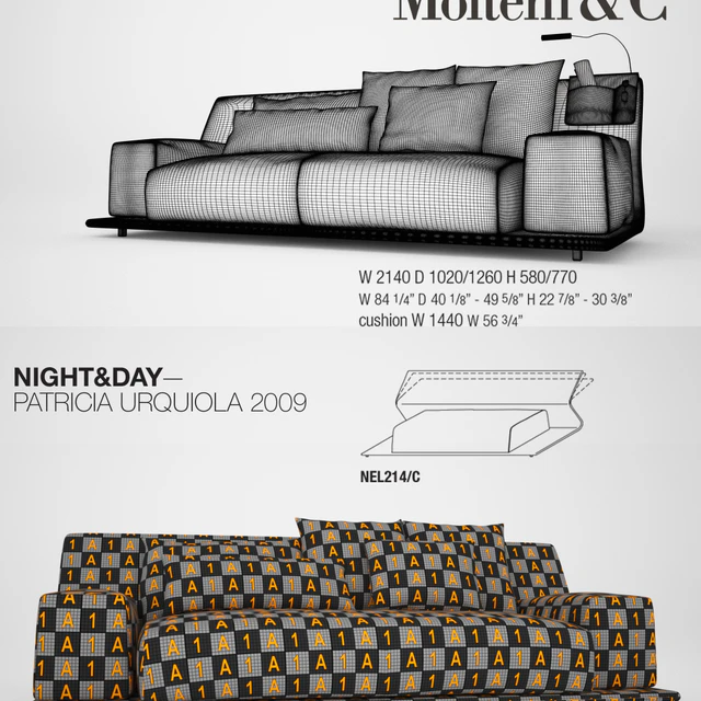 Molteni &amp; C - NIGHT &amp; DAY Sofa — Descargar