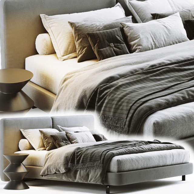 Minotti Tatlin Cover Bed — Скачать
