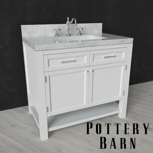 PIEDMONT SINGLE SINK CONSOLE and LANGFORD CROSS-HANDLE WIDESPREAD BATHROOM FAUCET — Descargar