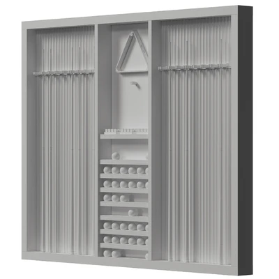 Billiard Wall Rack — Ver 3