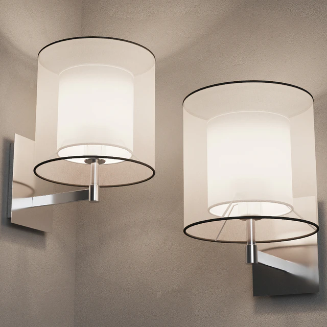 Faro SABA Matt nickel wall lamp — Descargar