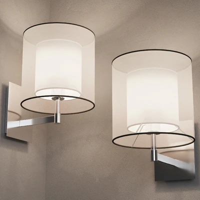 Faro SABA Matt nickel wall lamp — Ver 2