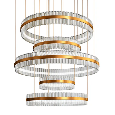 Contemporary chandelier crystal brass — Скачать