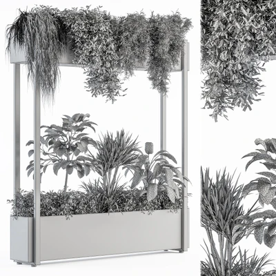 indoor Plant Set 258 - Plant Box Stand — Ver 4