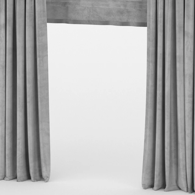 Velvet curtains with roman — Download