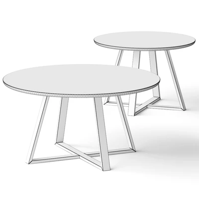 Nordic Studio Minimalist Creative Round Coffee Tables — Вид 2