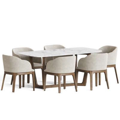 Aubrey Chair Evelyn Table Dining Set — Вид 3