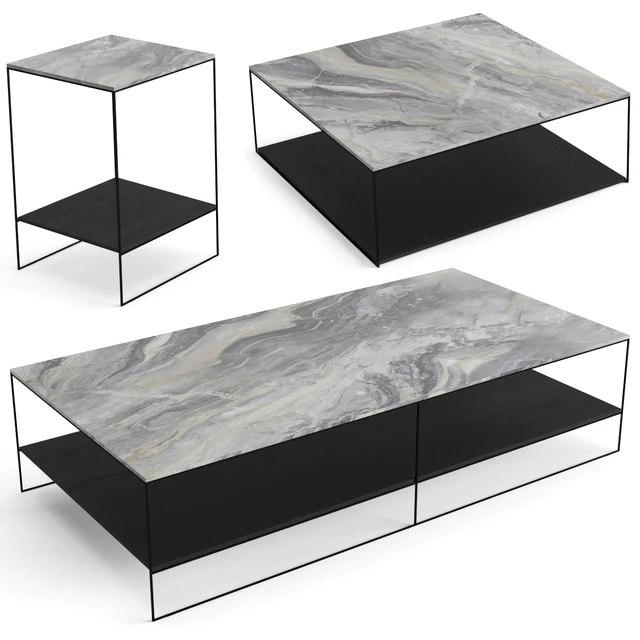 Minotti Liam coffee table set — Скачать