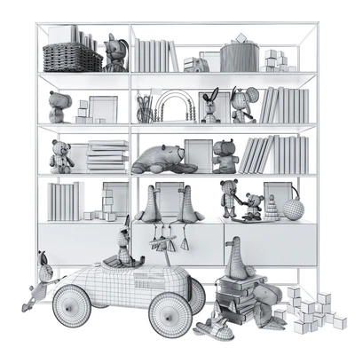 Rack with toys and books 2 — Ver 2