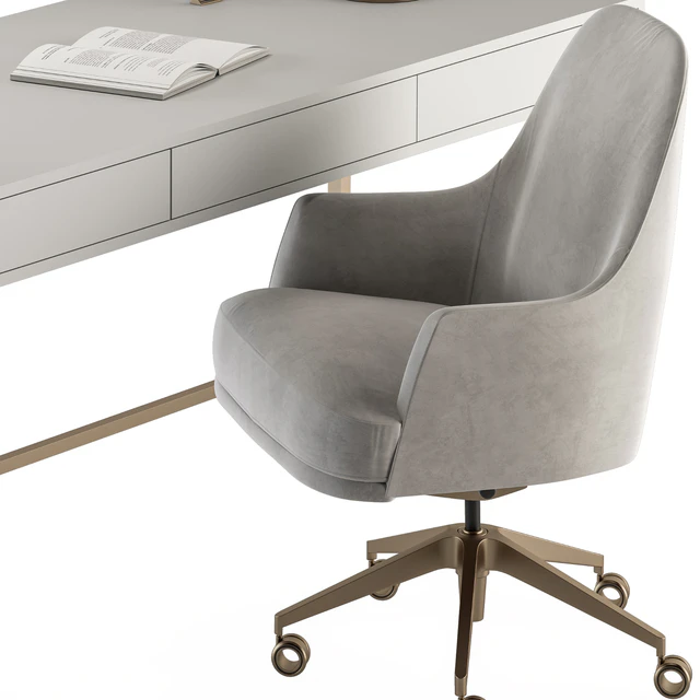 Home Office white and Gold Table - Office Furniture 282 — Скачать