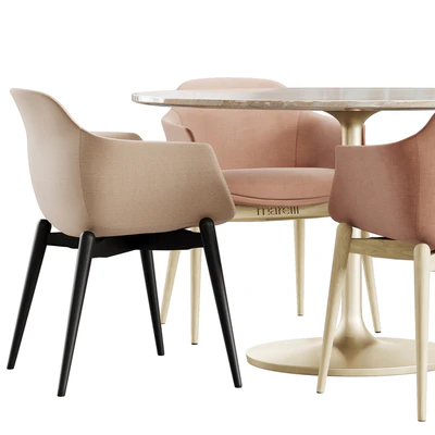 Marelli & Crate & Barrel Nero dining set — Ver 3