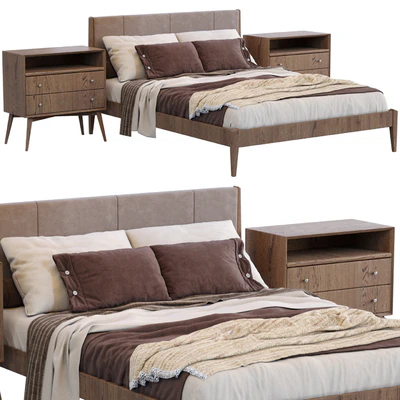 Modern Wood Bed By West Elm — Ver 1