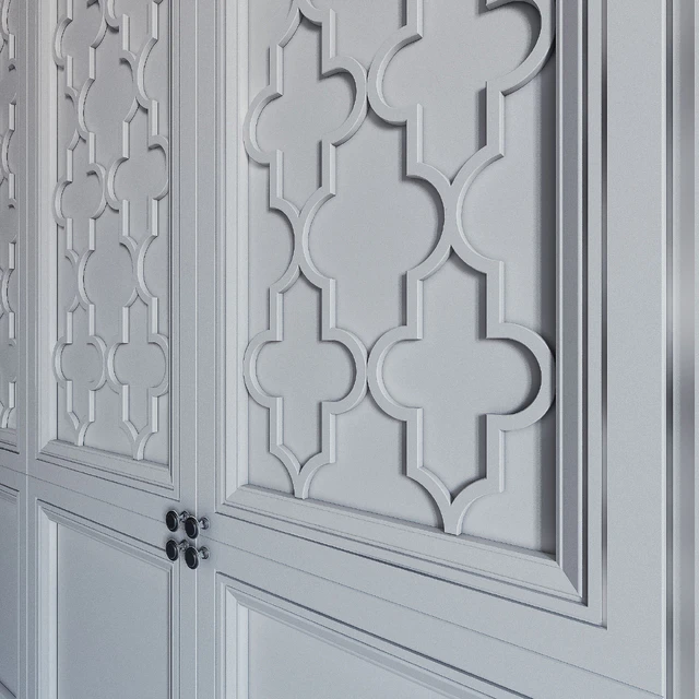 Встроенный шкаф 05\fitted wardrobe 05 — Скачать