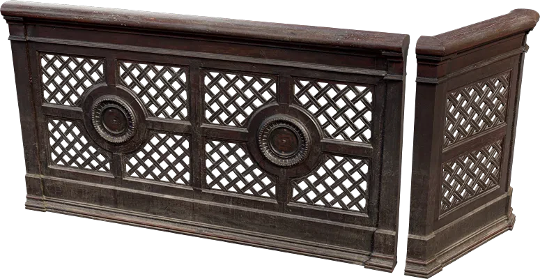 modular wooden rail 001 — Descargar