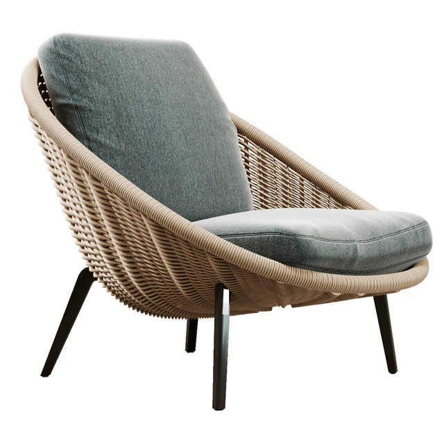Minotti Lido Cord Outdoor Armchair — Скачать