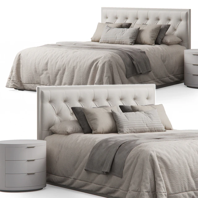 Alix Tufted Headboard Bed — Descargar