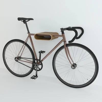 Bicycle Wall Mount Fuji classik Very Nice Bike Rack. — Ver 1