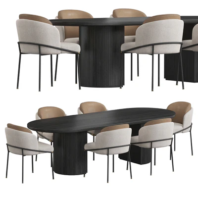 Fil Noir Gubi Moon Dining Table — Вид 1