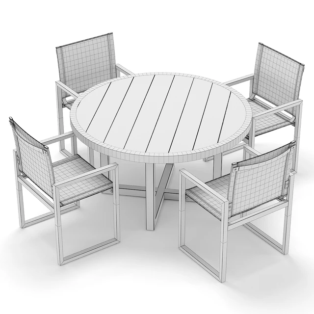 RH Outdoor Aegean round table-chair — Descargar