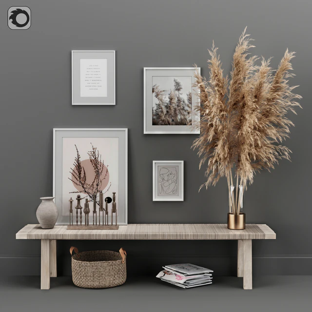 Decoration Set 02 pampas & Console — Скачать