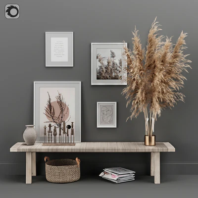 Decoration Set 02 pampas & Console — Вид 1