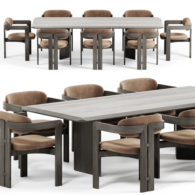 Dolm Plus Table, 0414 Gallottiradice Chair — Скачать