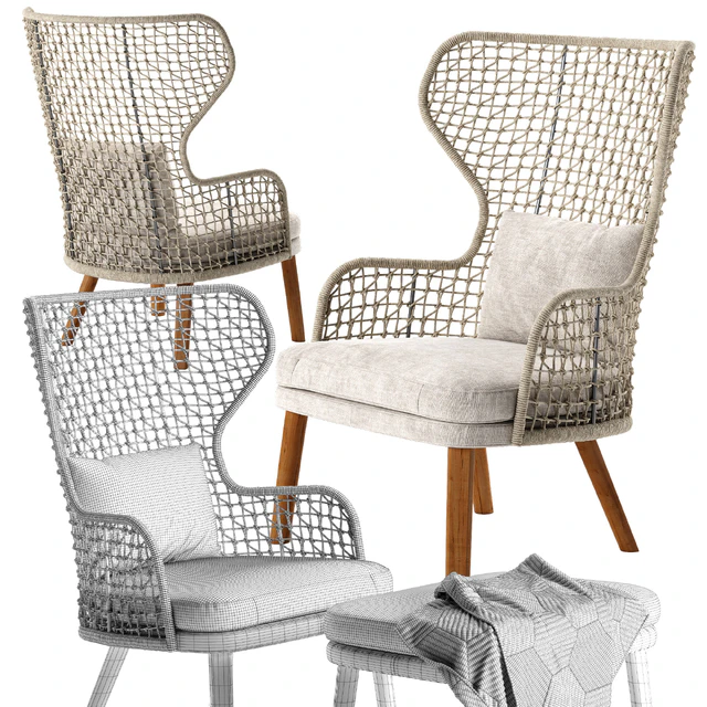 Varaschin Emma bergere armchair — Скачать