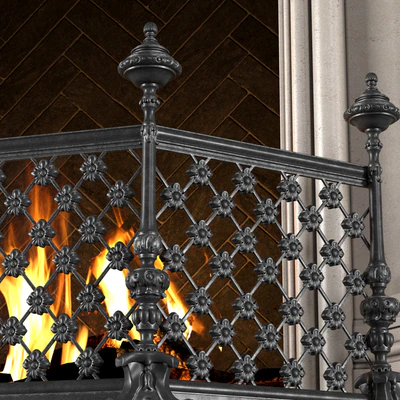 Fireplace in oriental style. Arabic classic fireplace.Arabic Fireplace.Oriental Fireplace — Ver 3