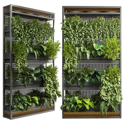 Indoor plant-plant stand metal vase 07 — Вид 1