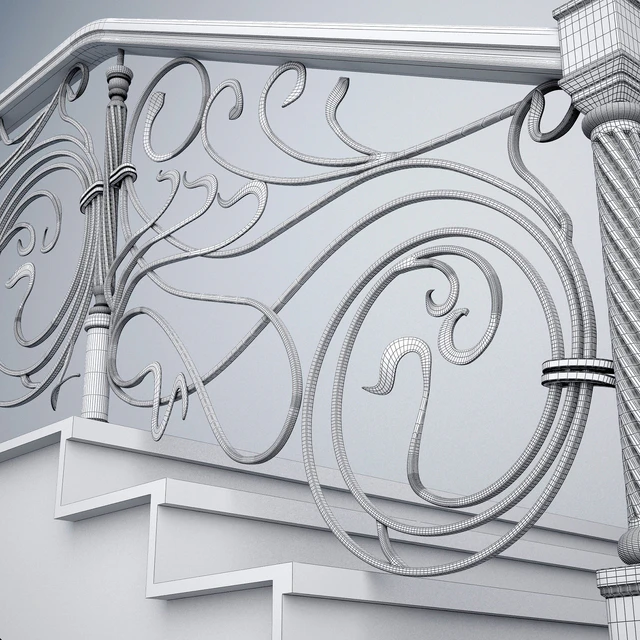 Wrought fence stairs — Descargar