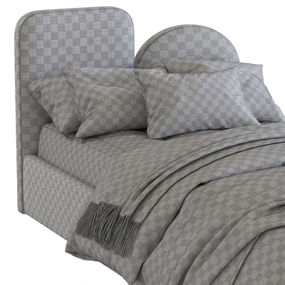 Bed with a soft headboard 9 — Ver 4