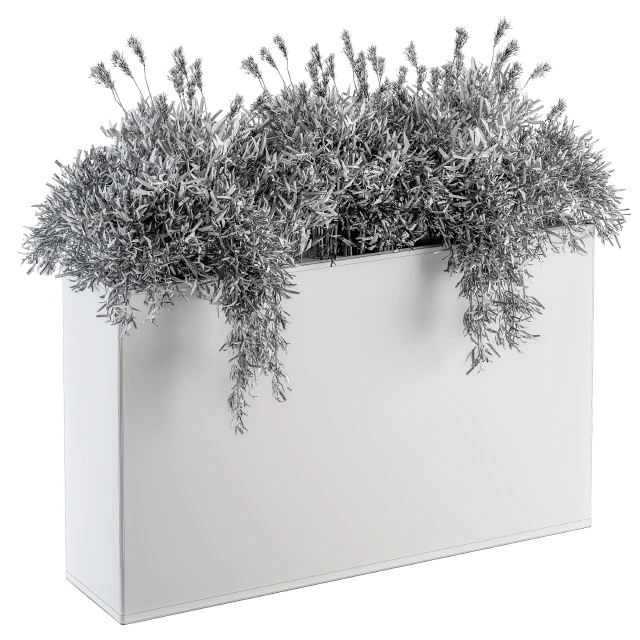 Outdoor Plants in Concrete Plant Box - Set 165 — Descargar