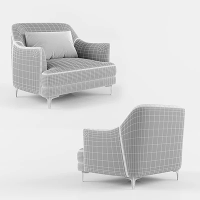 KARE Proud Gray Armchair — Ver 4