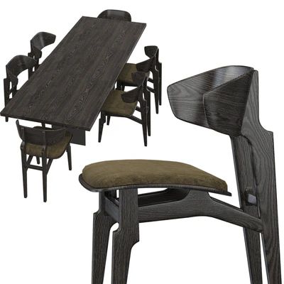 Okha Basilisk chair / Okha Bison table — Ver 3