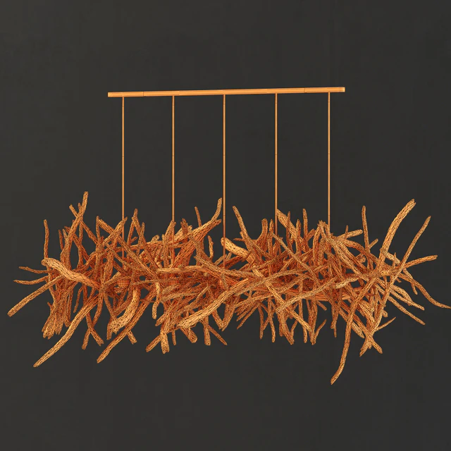 Branch decor lamp n2 / Люстра из веток — Скачать