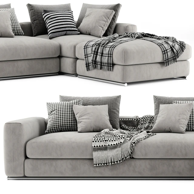 Flexform Asolo Chaise Longue Sofa — Скачать