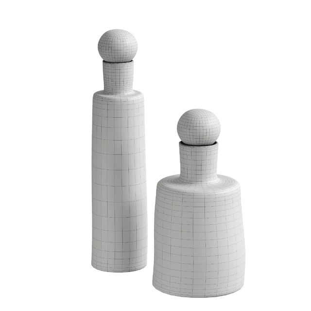 Glass embossed decanter/ Carafe — Download