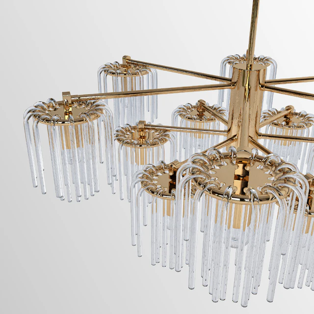 Gretta 12-LIGHT Sputnik modern-linear-chandelier — Descargar