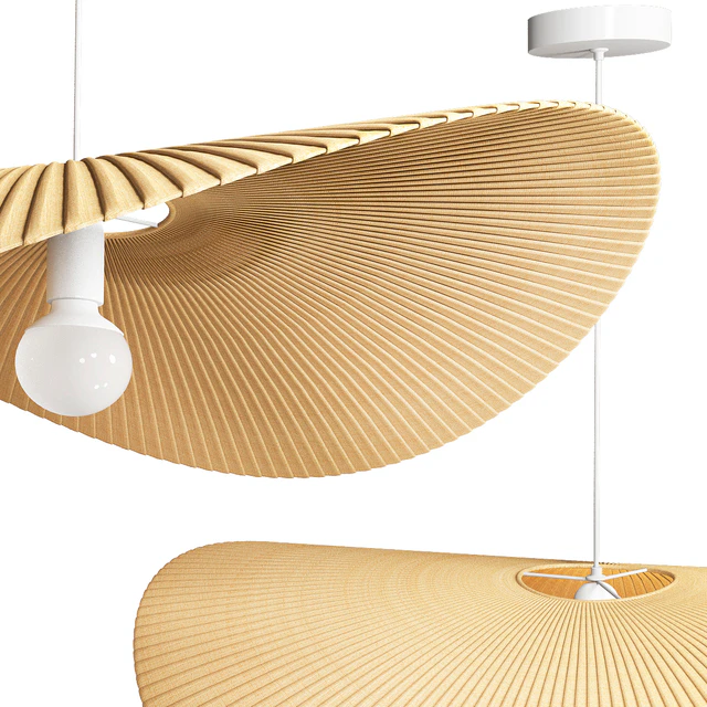 Straw Fabric Pendant Light 80 — Descargar